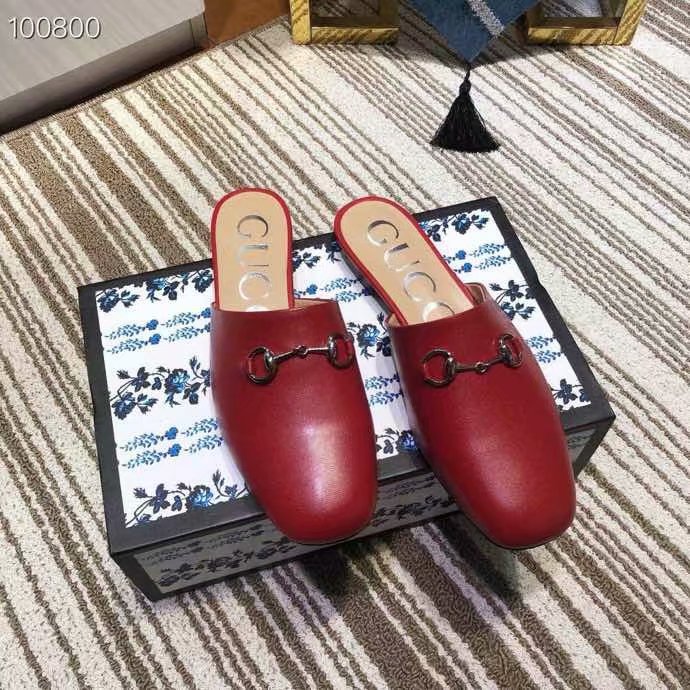 Gucci Princetown leather slipper GG1500BL-3