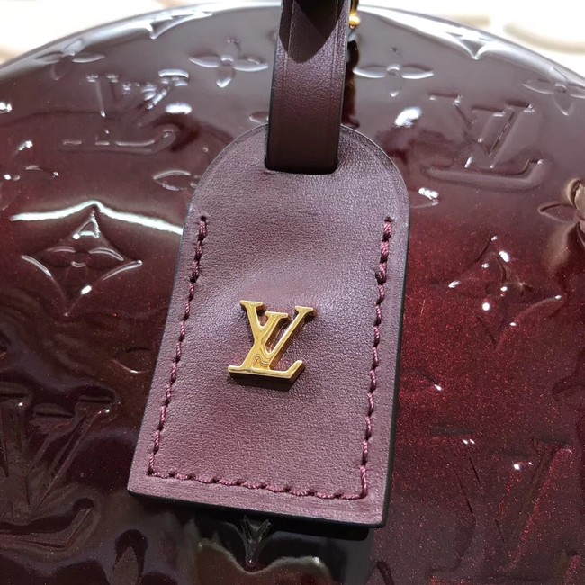 Louis vuitton original Monogam vernis BOITE CHAPEAU SOUPLE M53999 purplish