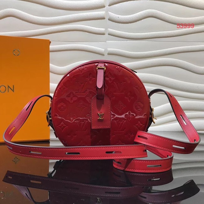 Louis vuitton original Monogam vernis BOITE CHAPEAU SOUPLE M53999 red