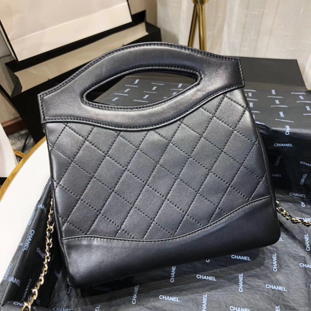 CHANEL Shopping Bag Mini Tote B57979 Black