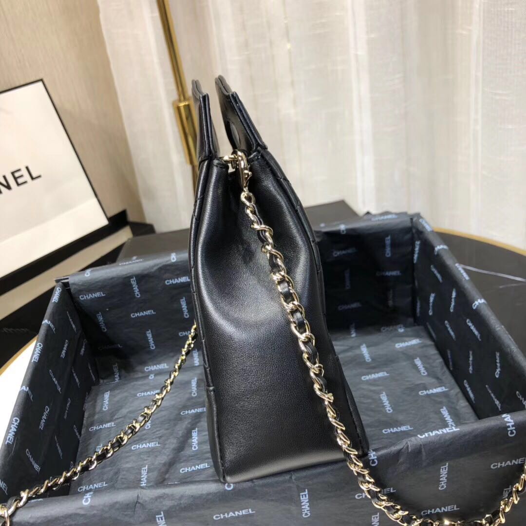 CHANEL Shopping Bag Mini Tote B57979 Black