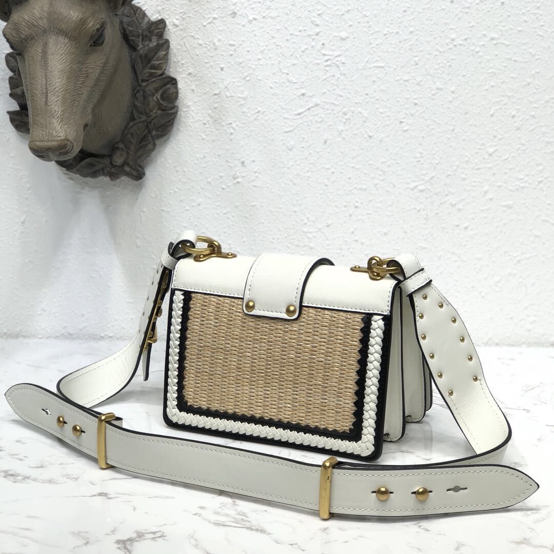 Prada Top Qualiyt Bag 1BA215 White