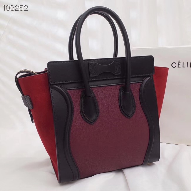 Celine Luggage Boston Tote Bags All Calfskin Leather C0189-1