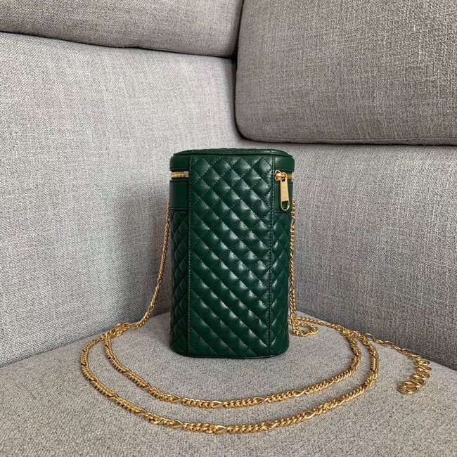 Gucci Quilted leather belt bag 572298 green