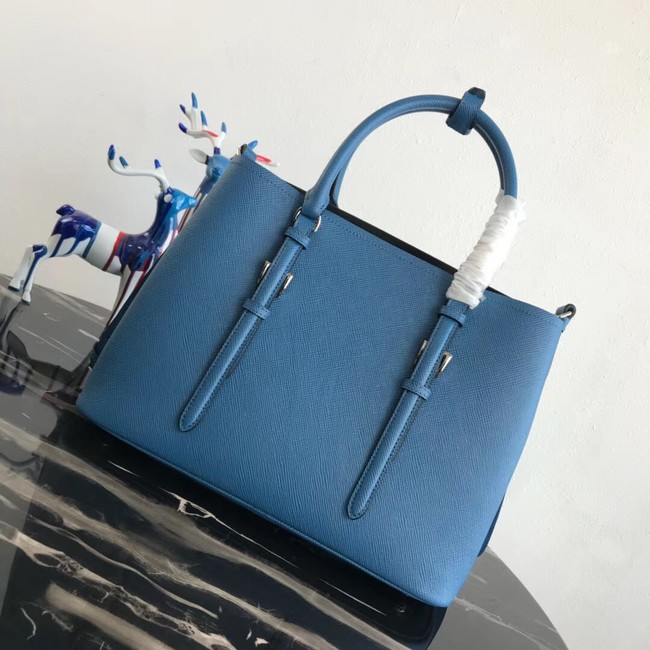 Prada Saffiano original Leather Tote Bag BN2838 blue