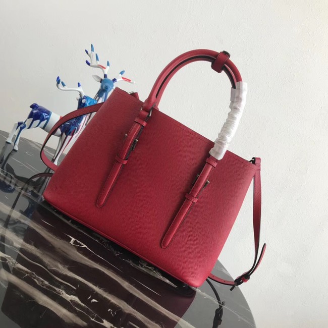 Prada Saffiano original Leather Tote Bag BN2838 red