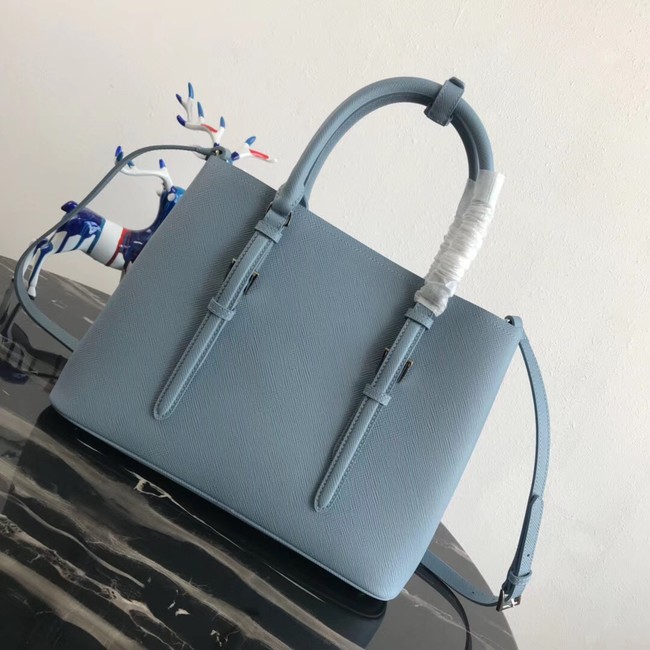 Prada Saffiano original Leather Tote Bag BN2838 sky blue