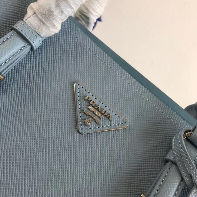 Prada Saffiano original Leather Tote Bag BN2838 sky blue