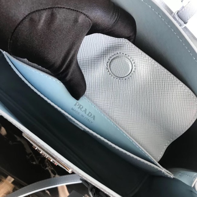 Prada Saffiano original Leather Tote Bag BN2838 sky blue