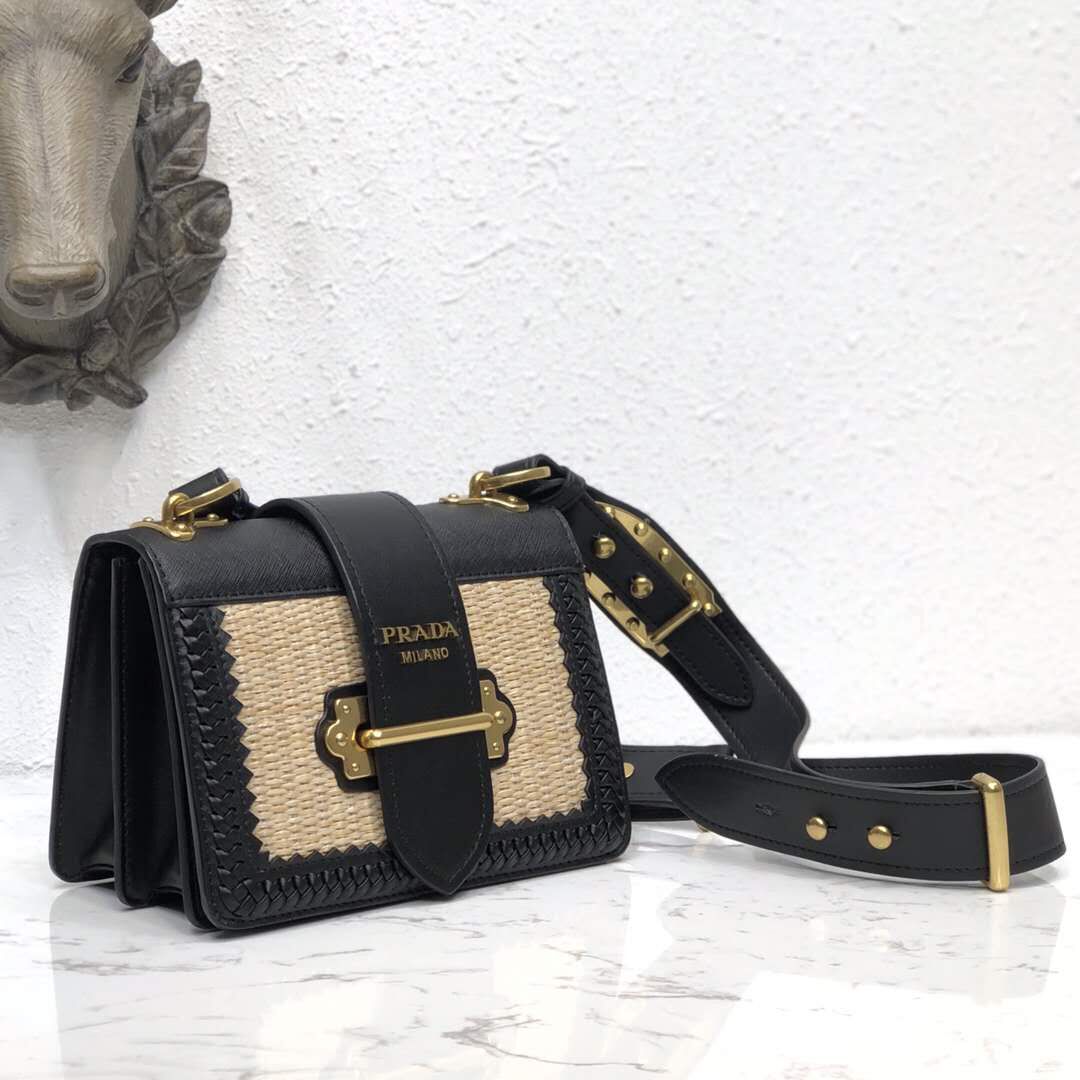 Prada Top Qualiyt Bag 1BA215 Black