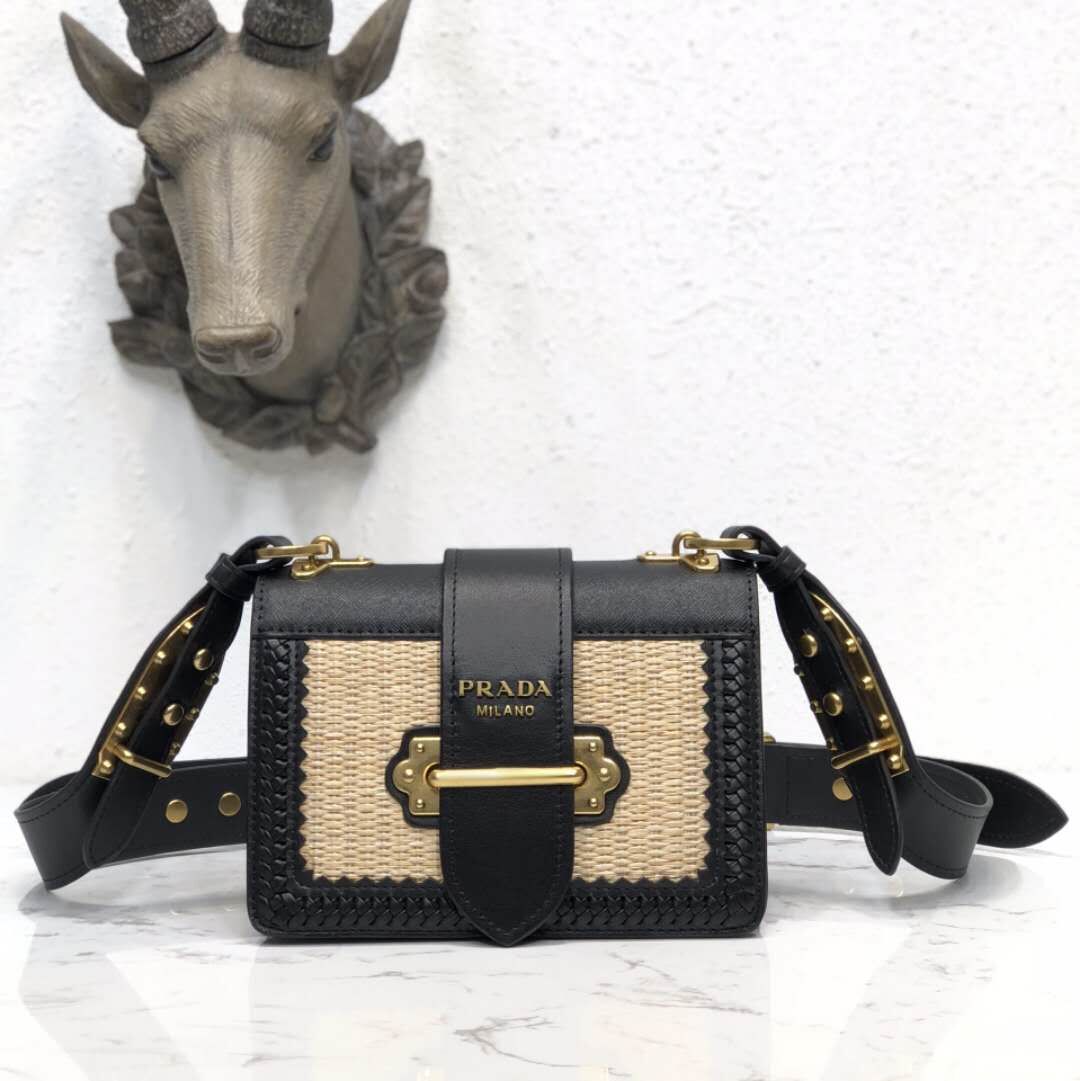 Prada Top Qualiyt Bag 1BA215 Black