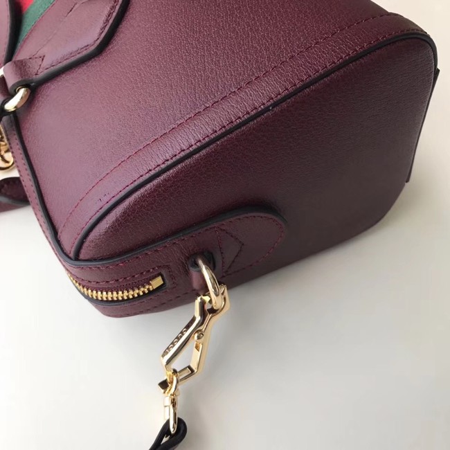 Gucci Ophidia medium top handle bag 524532 Burgundy