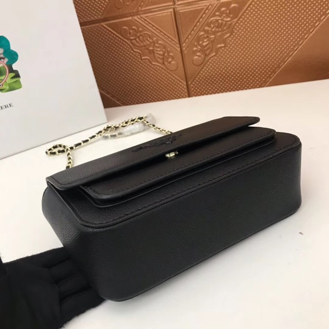 Prada Calf leather shoulder bag 3011 black