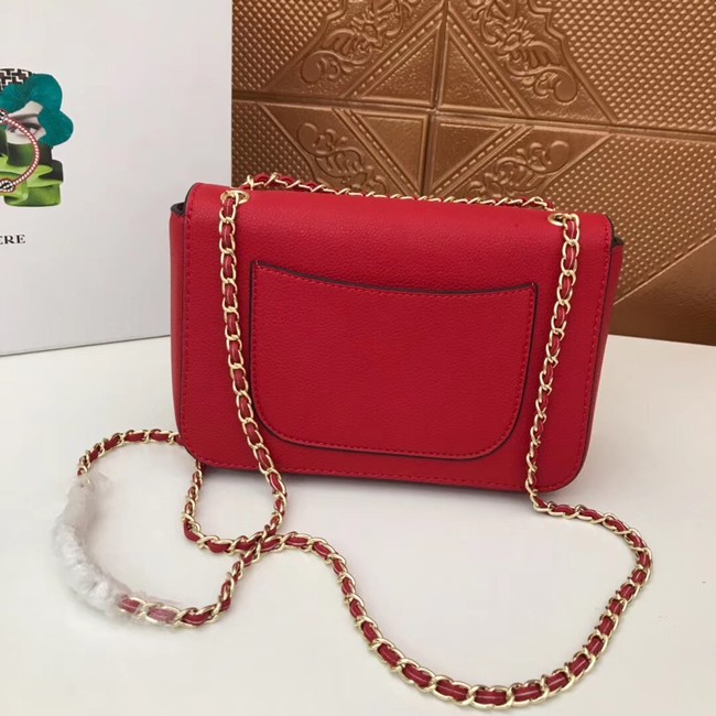 Prada Calf leather shoulder bag 3011 red