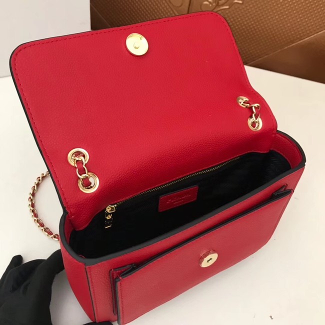 Prada Calf leather shoulder bag 3011 red