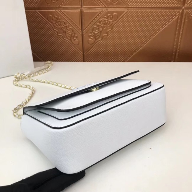 Prada Calf leather shoulder bag 3011 white