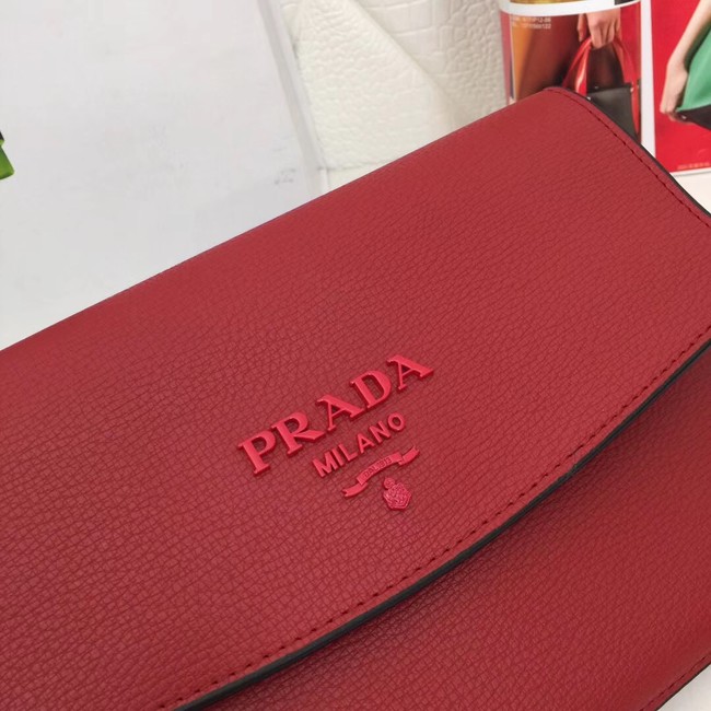 Prada Calf leather shoulder bag 66138 fuchsia