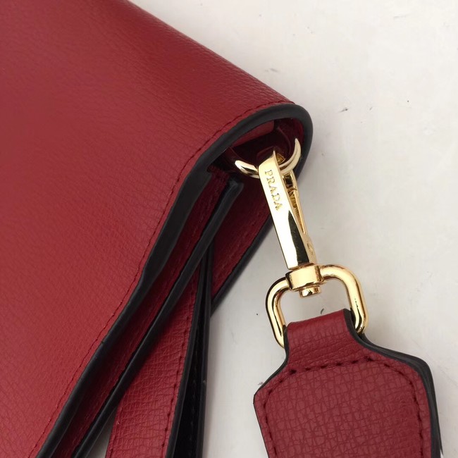 Prada Calf leather shoulder bag 66138 fuchsia