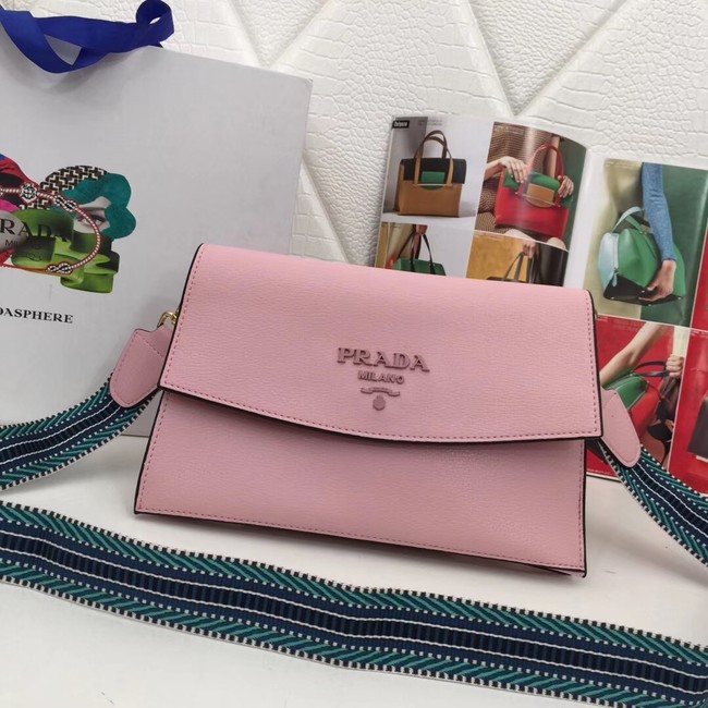 Prada Calf leather shoulder bag 66138 pink