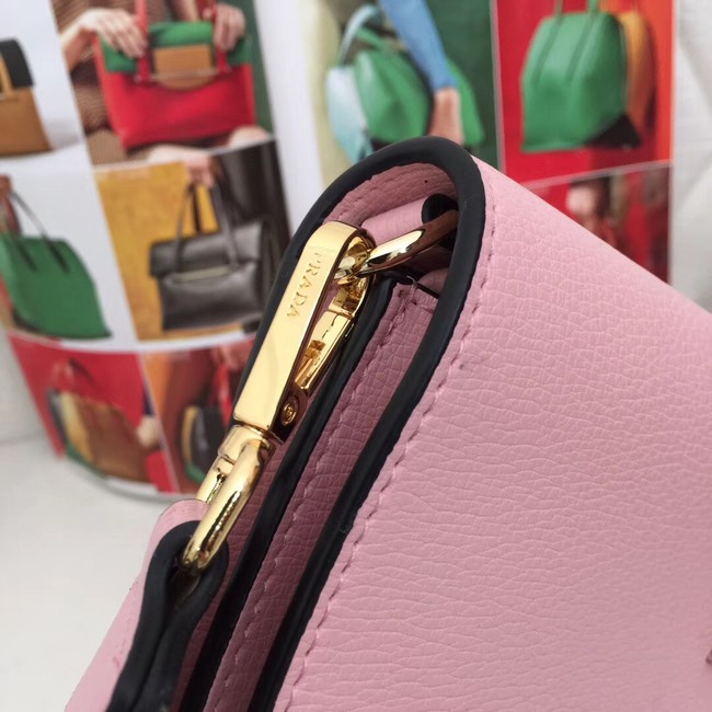 Prada Calf leather shoulder bag 66138 pink