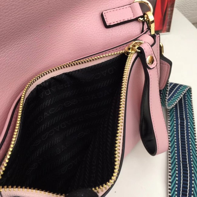 Prada Calf leather shoulder bag 66138 pink