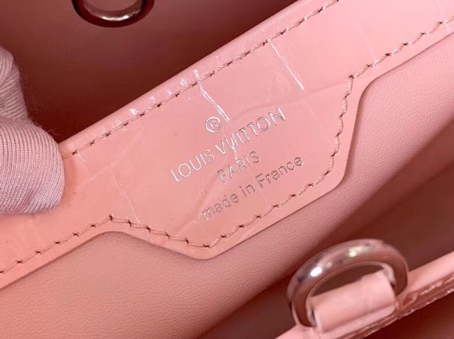 Louis vuitton original crocodile CAPUCINES PM M53665 Eau de Rose 