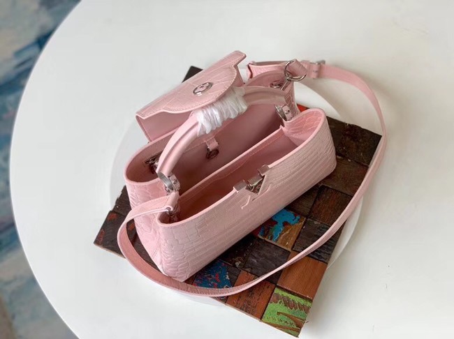 Louis vuitton original crocodile CAPUCINES PM M94587 Eau de Rose 