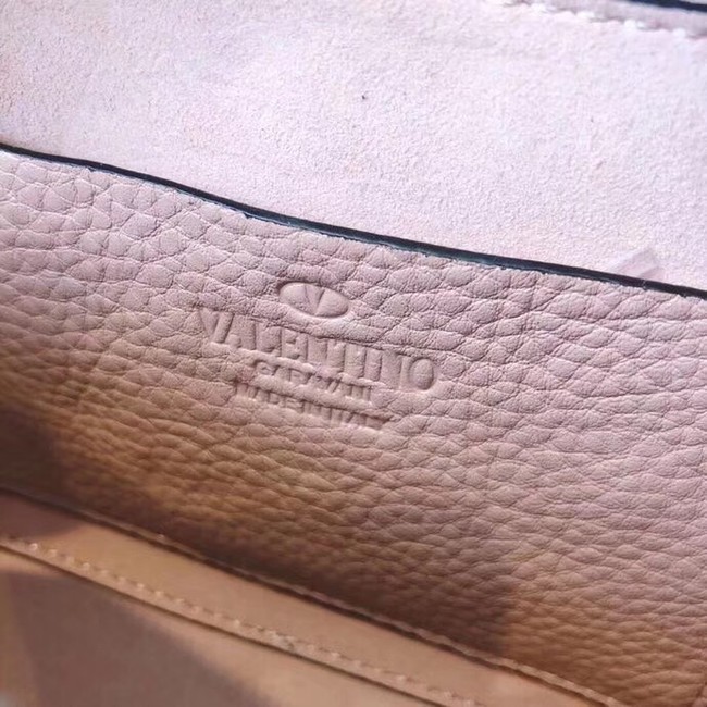 Valentino Garavani Rockstud leather shoulder bag 7279 pink