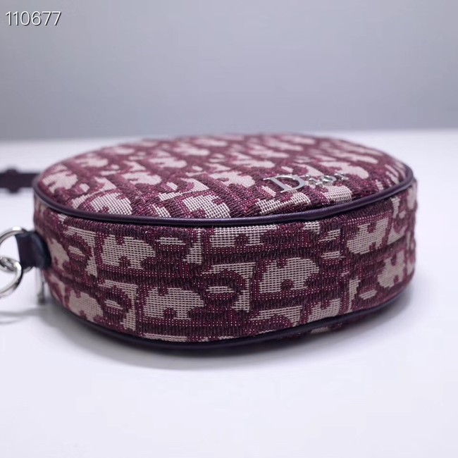 Dior CANVAS Shoulder Bag 83164 purplish