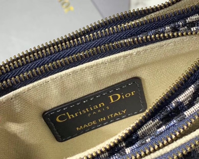 Dior CANVAS Shoulder Bag 83165 Royal Blue