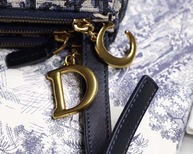 Dior CANVAS Shoulder Bag 83165 Royal Blue