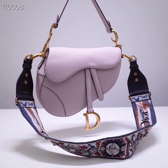 Dior SADDLE-TAS VAN KALFSLEER M0446C violet