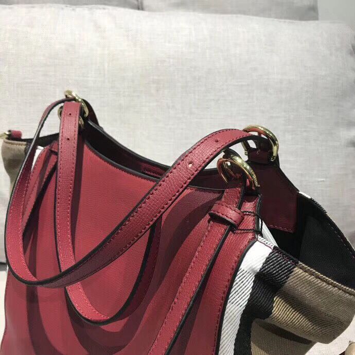 BURBERRY The Canter Original Leather Bag 30291 Burgendy