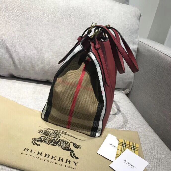 BURBERRY The Canter Original Leather Bag 30291 Burgendy