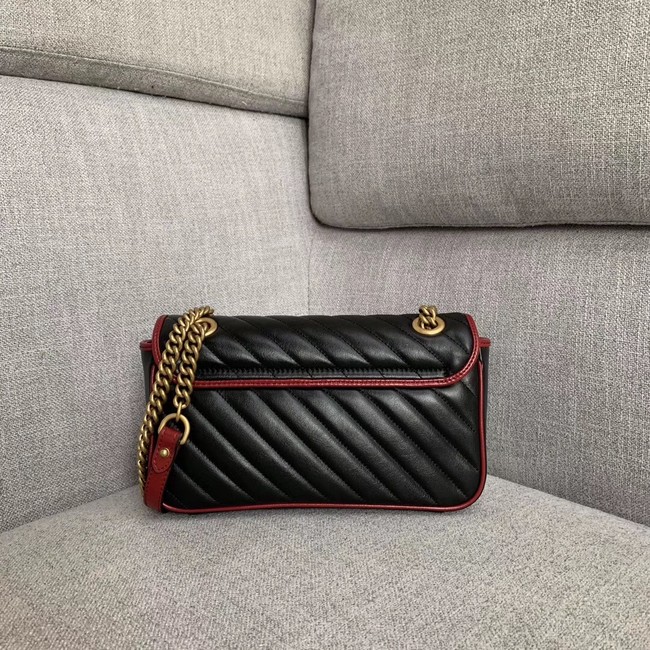 Gucci GG Marmont small shoulder bag 443497 black