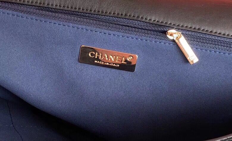 Chanel Flap Shoulder Bags XXL Black CF1553  Gold