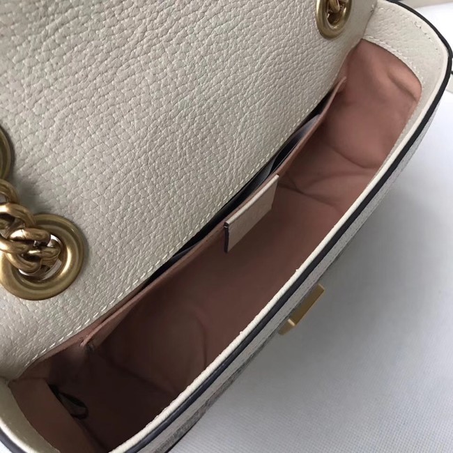 Gucci Ophidia GG Supreme small shoulder bag 446744 white