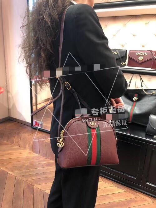 Gucci Ophidia Small Shoulder Bag 499621 Burgundy