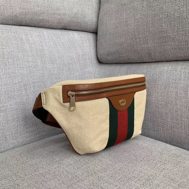 Gucci Vintage canvas belt bag 575082 Beige