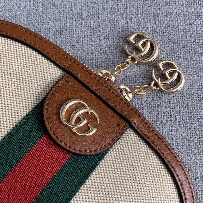 Gucci Vintage canvas shoulder bag 499621 Camel