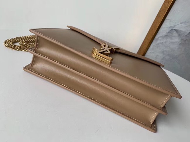 SAINT LAURENT Cassandra leather shoulder bag 532750 Camel