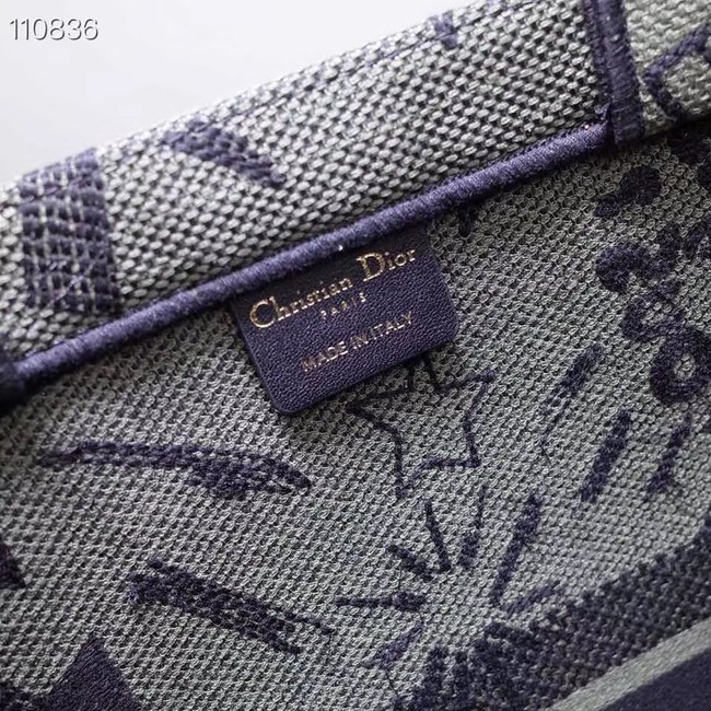 DIOR BOOK TOTE BAG IN EMBROIDERED CANVAS M1286ZJOE