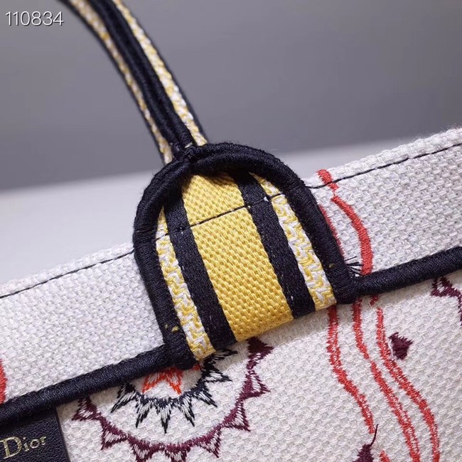 DIOR BOOK TOTE BAG IN EMBROIDERED CANVAS M1286ZJOV