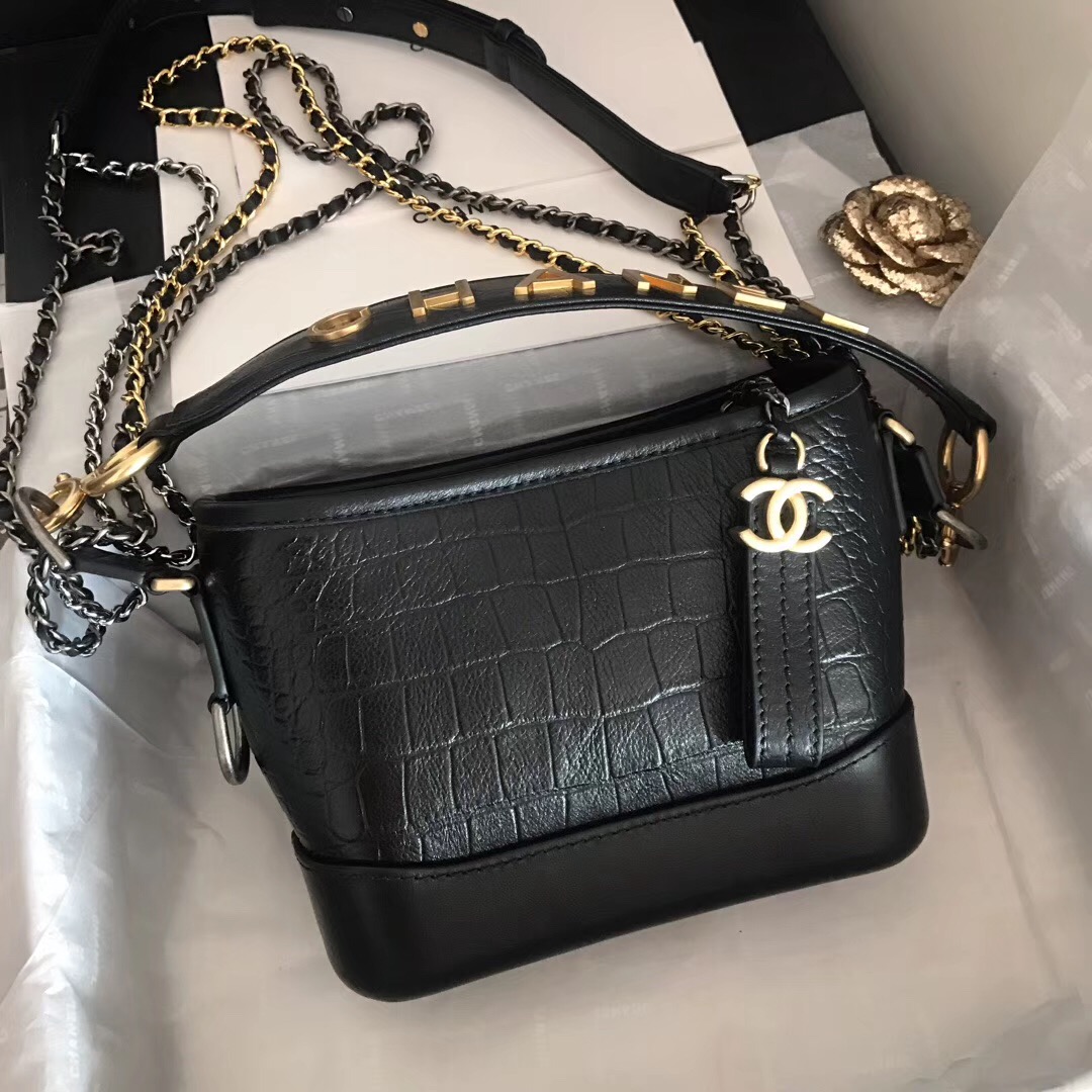 Chanel gabrielle small hobo bag A91810 black