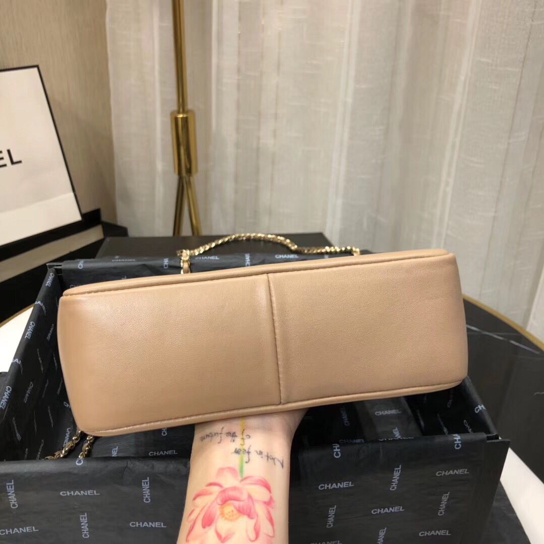 CHANEL Shopping Bag Mini Tote B57979 Apricot