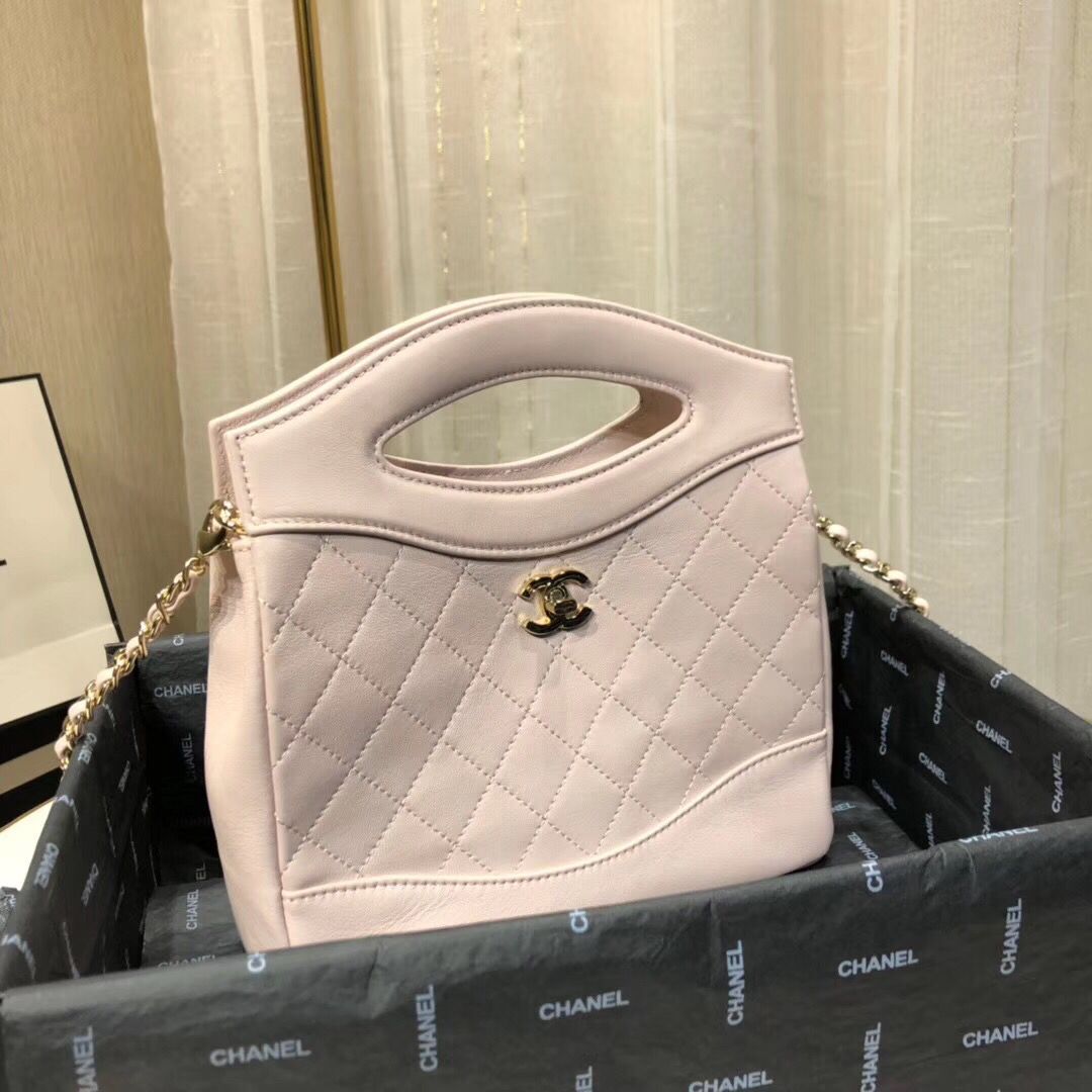 CHANEL Shopping Bag Mini Tote B57979 Pink