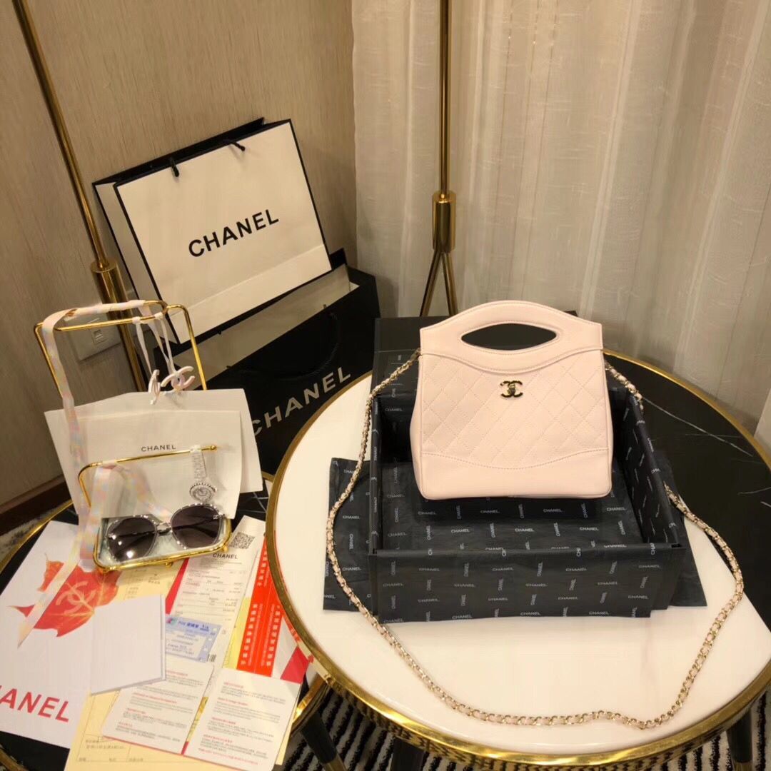 CHANEL Shopping Bag Mini Tote B57979 Pink