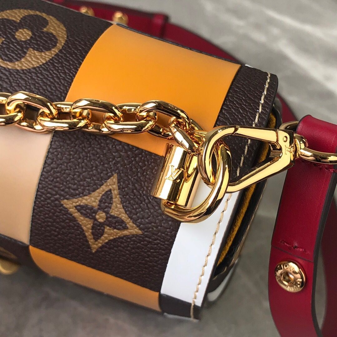 Louis Vuitton Original TWIST MM M50280 Orange&Brown