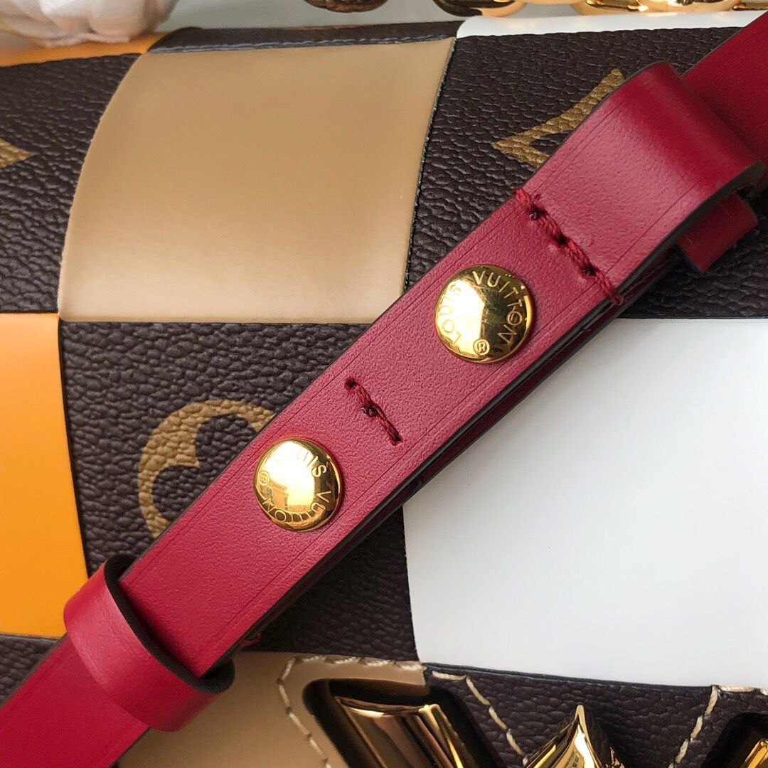 Louis Vuitton Original TWIST MM M50280 Orange&Brown