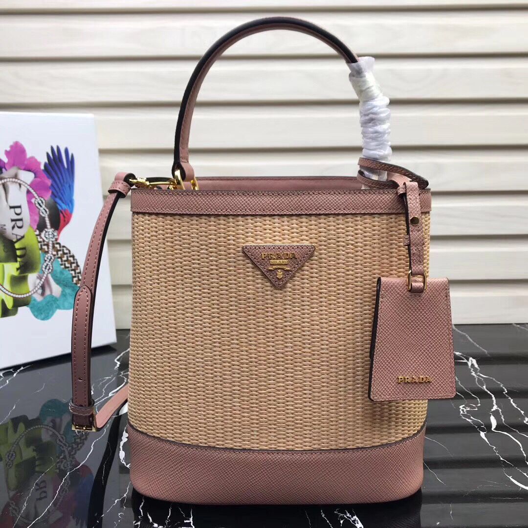 Prada Double Medium bag 1BA210 Pink